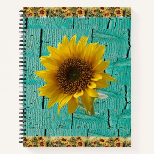 SpiralNotebook-Sonnenblume Notizblock (Vorderseite)