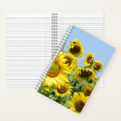 Spiralnotebook-Sonnenblumen Notizblock (Innen)