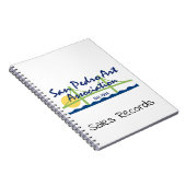 SpiralNotebook - SPAA-Logo mit Text Notizblock (Rechte Seite)