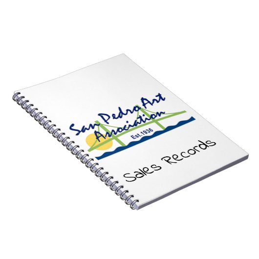 SpiralNotebook - SPAA-Logo mit Text Notizblock (Rechte Seite)