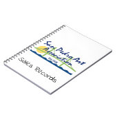 SpiralNotebook - SPAA-Logo mit Text Notizblock (Linke Seite)