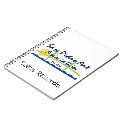 SpiralNotebook - SPAA-Logo mit Text Notizblock (Linke Seite)