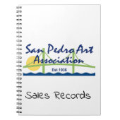 SpiralNotebook - SPAA-Logo mit Text Notizblock (Vorderseite)