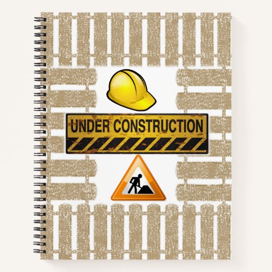 SpiralNotebook unter Konstruktion Notizblock (Vorderseite)