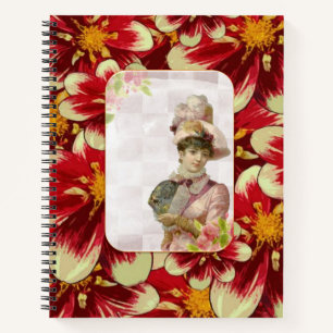 SpiralNotebook Viktorianische Frau Notizblock