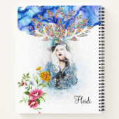 SpiralNotebook Viktorianische Frau Notizblock (Rückseite)