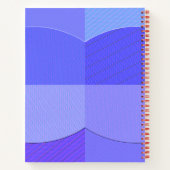 Spiralnotebook, Vintag-blau-klassisches Design Notizblock (Rückseite)