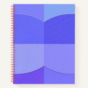 Spiralnotebook, Vintag-blau-klassisches Design Notizblock
