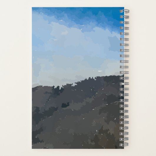 SpiralNotebook-Wüste Notizblock (Rückseite)