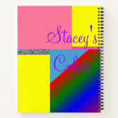 SpiralNotebook Yellow Pink Abstrakt Notizblock (Rückseite)