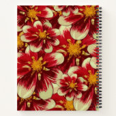 SpiralNotebook Yellow Red Floral Notizblock (Rückseite)