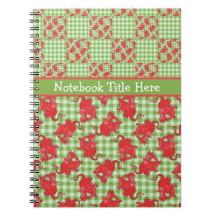 SpiralNotebook zum Personalisieren: Niedliche rote Notizblock