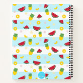 Spiralnotizblock | Ananas Watermelon Pattern Notizblock (Rückseite)