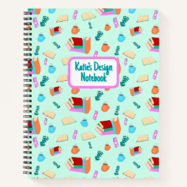 Spiralnotizblock | Gemütliche Buchliebhaber in Min Notizblock