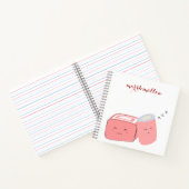 Spiralnotizblock | Niedlich Marshmallow Notizblock (Innenseite)