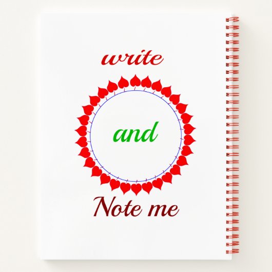 Spiralnotizblock Notizblock (Rückseite)