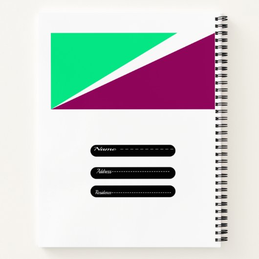 Spiralnotizblock Notizblock (Rückseite)