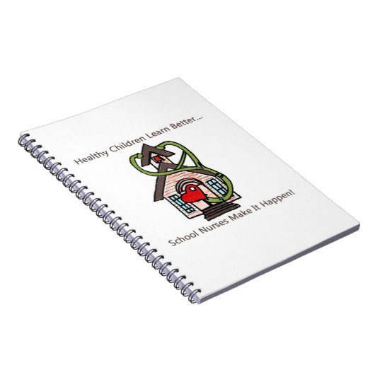 Spiralnotizbuch der Schule Krankenschwester. Notizblock (Rechte Seite)