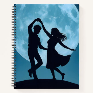 Spiralnotizbuch Mond Thema Notizblock