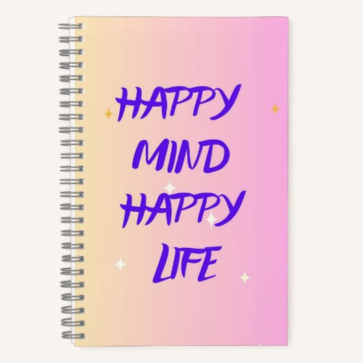 Spiralnotizbuch – Motivationsjournal Notizblock (Vorderseite)