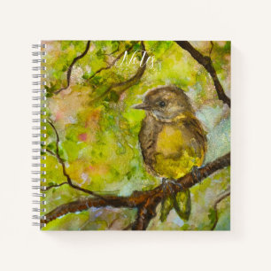 Spiralnotizbuch - Sweetie Bird Aquarell Notizblock