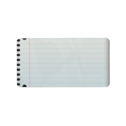 Spiralpapier Adressaufkleber (Vorne)