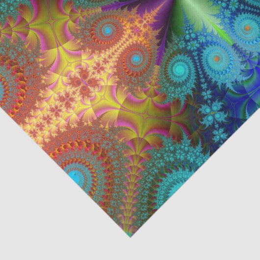 Spiralpapier aus Fraktal Seidenpapier (Ausschnitt)