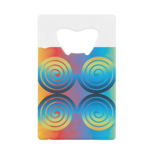 SPIRALPATTER GELDBEUTEL FLASCHENÖFFNER (Vorderseite)