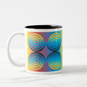 SPIRALPATTER ZWEIFARBIGE TASSE