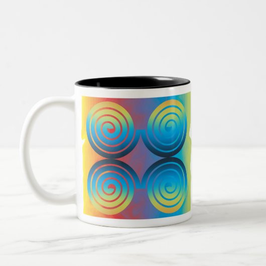 SPIRALPATTER ZWEIFARBIGE TASSE (Links)