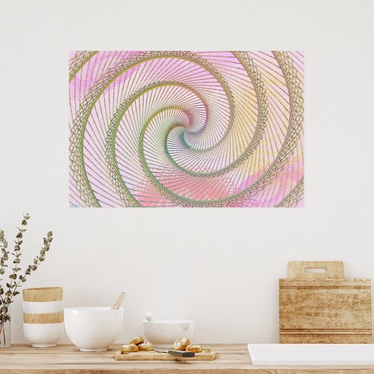 Spiralperlen Poster (Küche)
