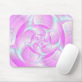 Spiralpinzette in Rosa und Blau Mousepad (Mit Mouse)