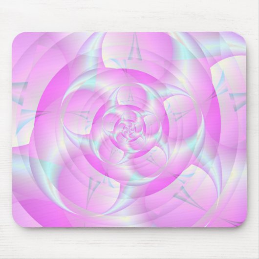 Spiralpinzette in Rosa und Blau Mousepad (Vorne)
