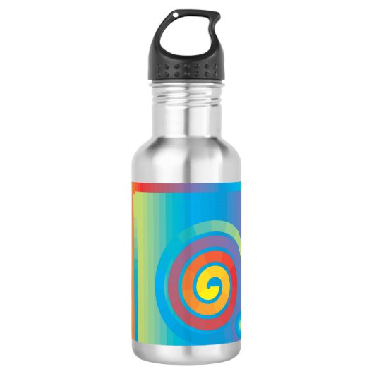 SPIRALPLATZ EDELSTAHLFLASCHE (Vorderseite)