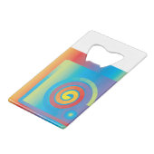 SPIRALPLATZ GELDBEUTEL FLASCHENÖFFNER (Vorderseite Schrägansicht)