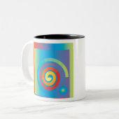 SPIRALPLATZ ZWEIFARBIGE TASSE (Vorderseite Links)