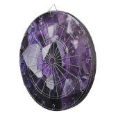 Spiralquarz Heilung ganzheitlich lila Amethyste Dartscheibe (Vorderseite rechts)