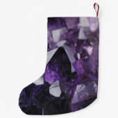 Spiralquarz Heilung ganzheitlich lila Amethyste Kleiner Weihnachtsstrumpf (Rückseite)