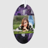 Spiralquarz Heilung ganzheitlich lila Amethyste Ornament (Vorderseite)