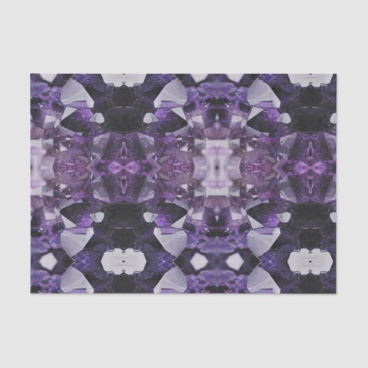 Spiralquarz Heilung ganzheitlich lila Amethyste Seidenpapier (Vorderseite)