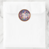 Spiralrad der Energie Mandala Sticker (Tasche)
