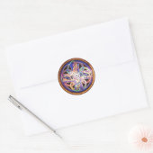 Spiralrad der Energie Mandala Sticker (Umschlag)