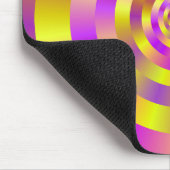 Spiralreife Gelb und Rosa Mousepad (Ecke)