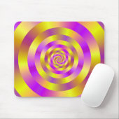 Spiralreife Gelb und Rosa Mousepad (Mit Mouse)