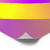 Spiralreife Gelb und Rosa Poster (Ecke)