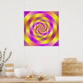 Spiralreife Gelb und Rosa Poster (Küche)