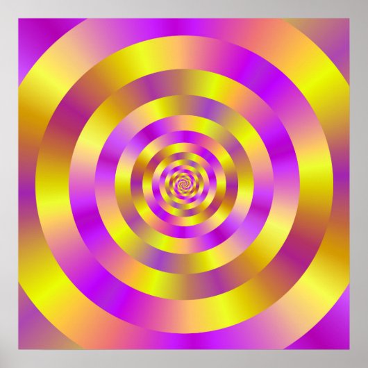 Spiralreife Gelb und Rosa Poster (Vorne)