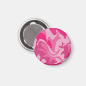 Spiralrosa Tönfarben Magnet (Vorderseite/Rückseite)