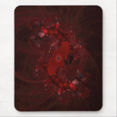 Spiralrotes Fraktal Mousepad (Vorne)