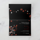 Spirals & Blume Einladung Hochzeitsankündigung2 (Innenseite)